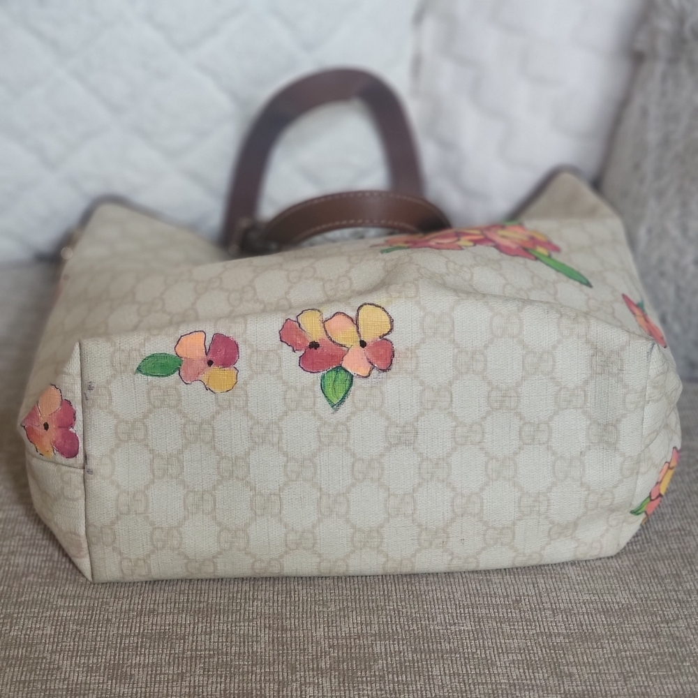 GUCCI GG Supreme Tote Bag PVC Leather .. Authentic - Picture 6 of 13